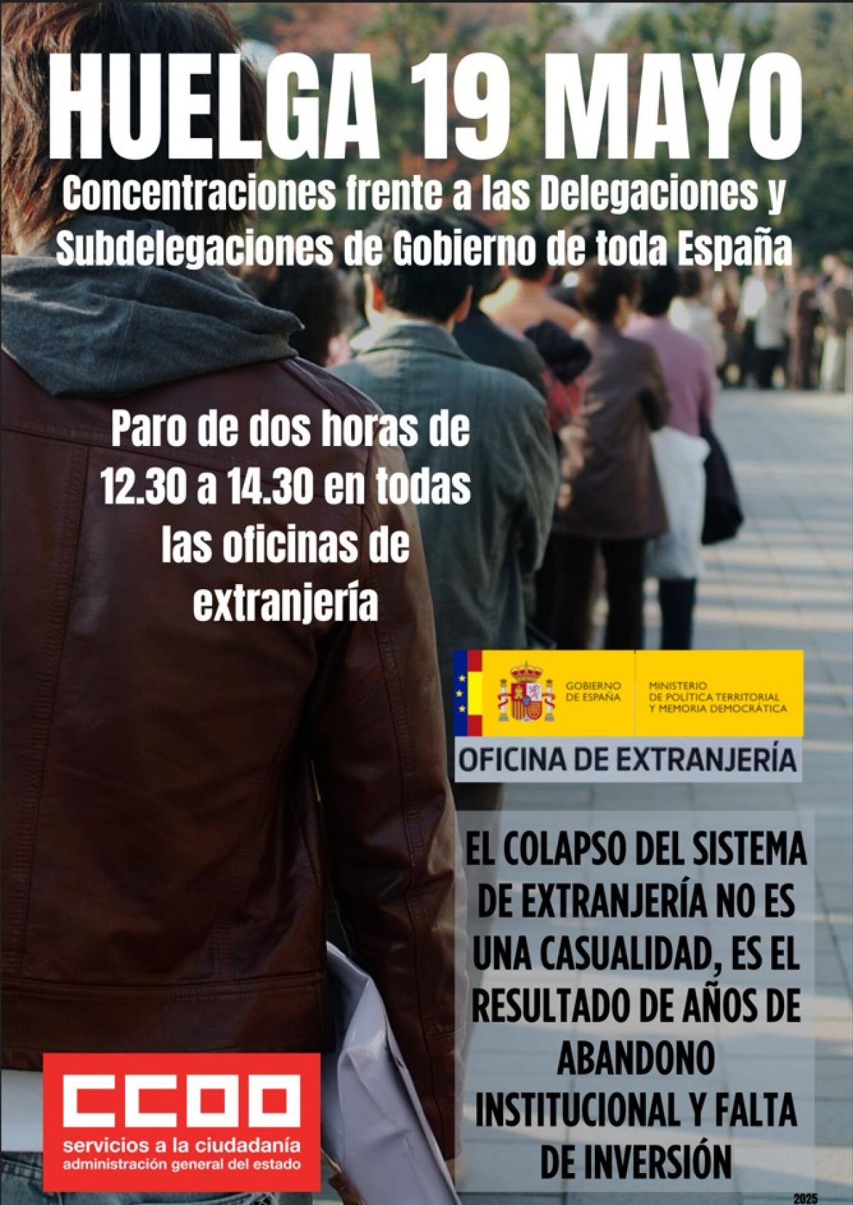 Huelga 19 Mayo-Extranjera