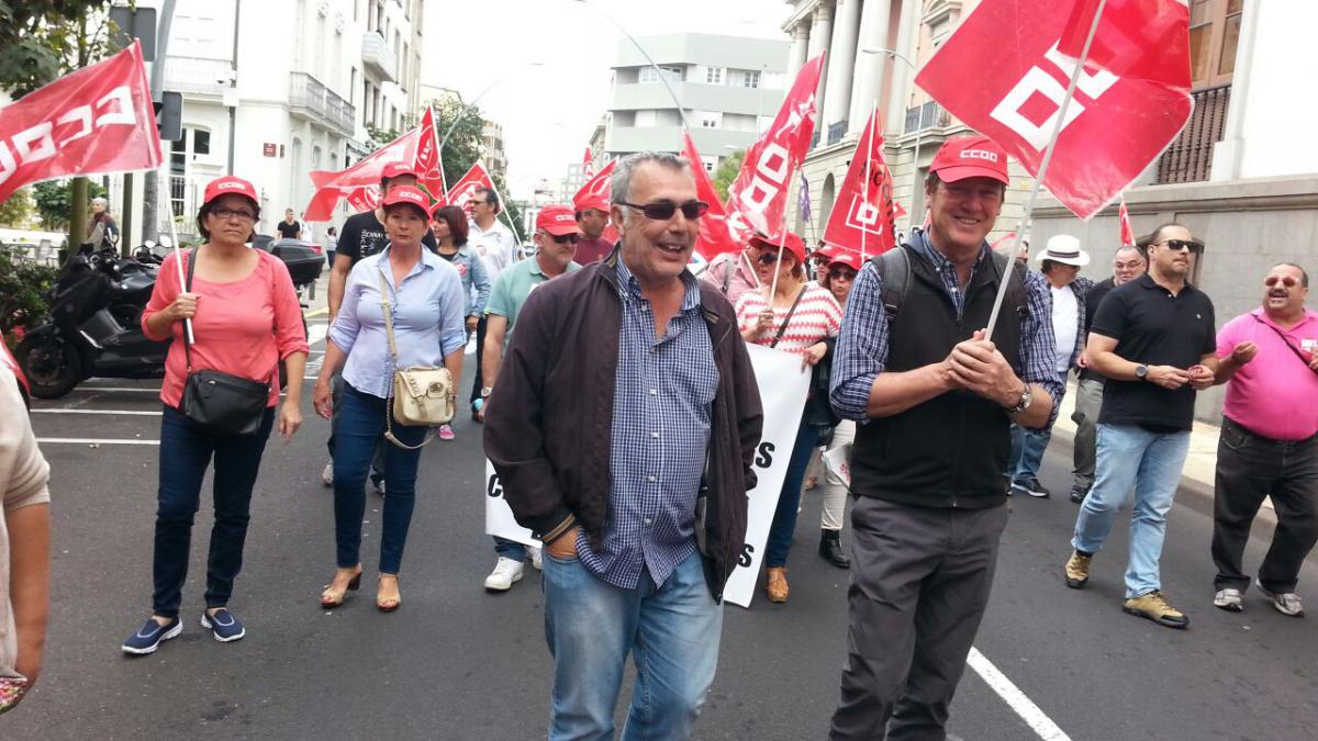Manifestacin en Tenerife
