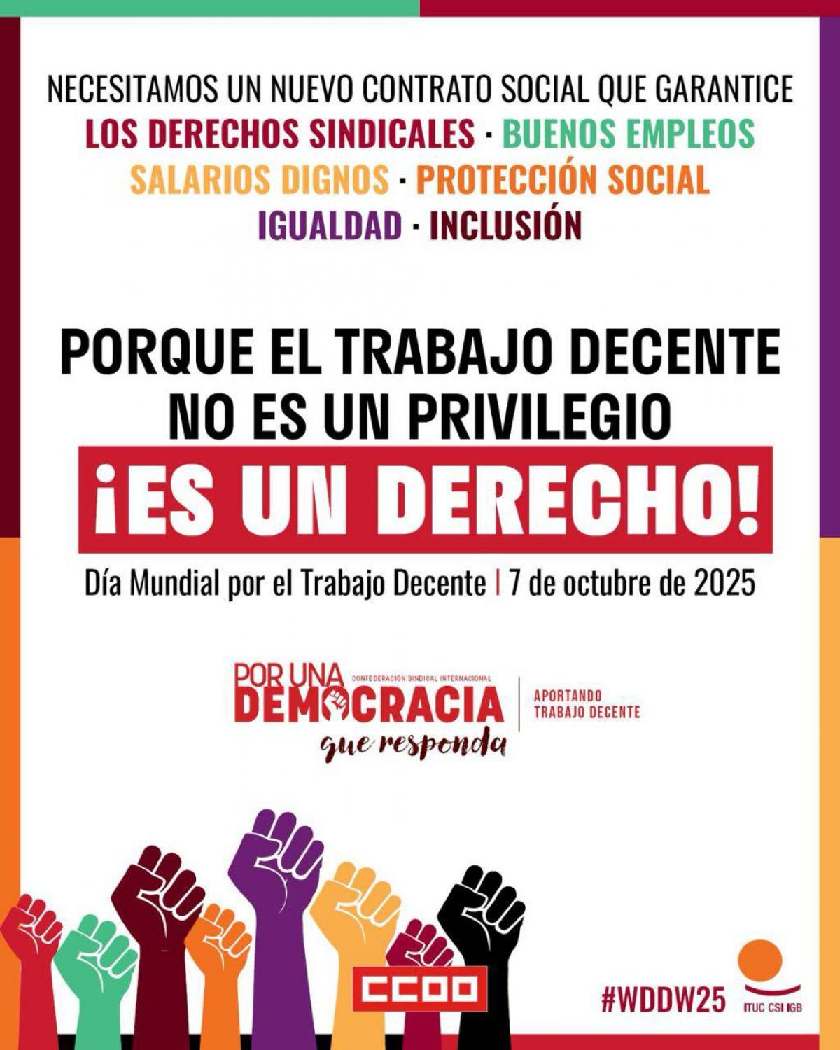 Día Mundial por el Trabajo Decente