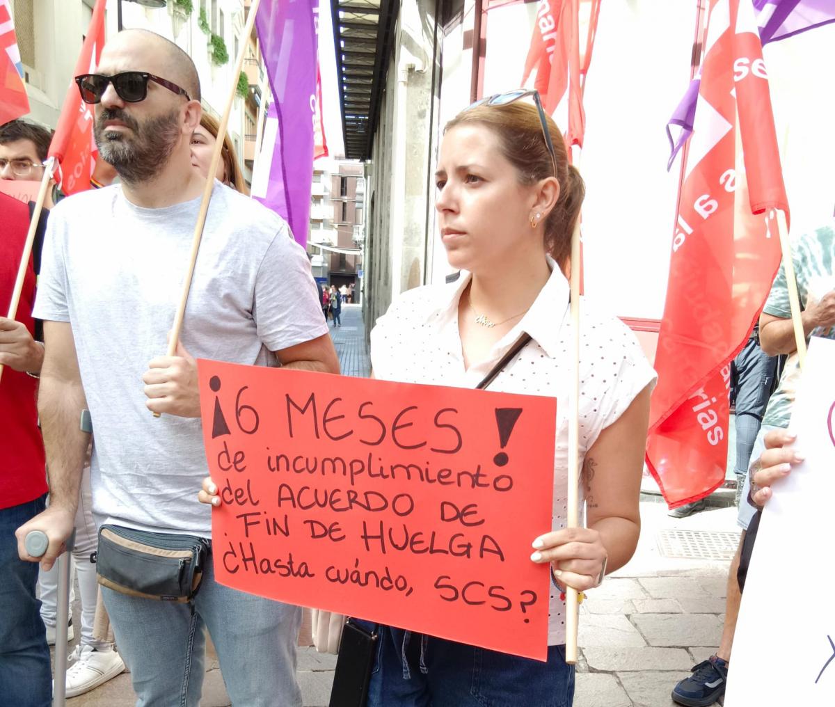 Banco de Sangre movilización por incumplimiento del acuerdo de fin de huelga