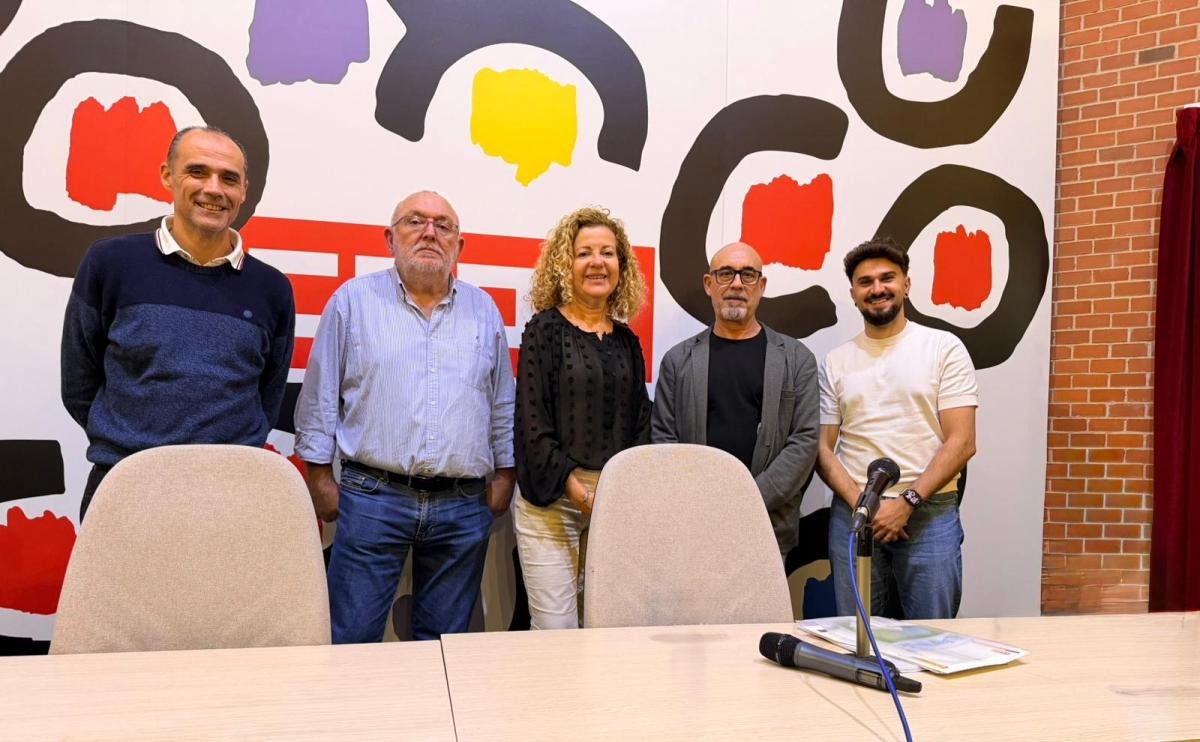 De derecha a izquierda: Dailos Escuela, Mariano Sanz, Carmen Marrero, Pablo Frutos y Víctor Toledo